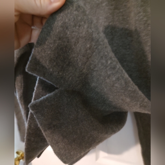 James Perse Grey Pullover Mockneck Wool Sweater 3/Large Preppy Neutral Old Money - Picture 11 of 12